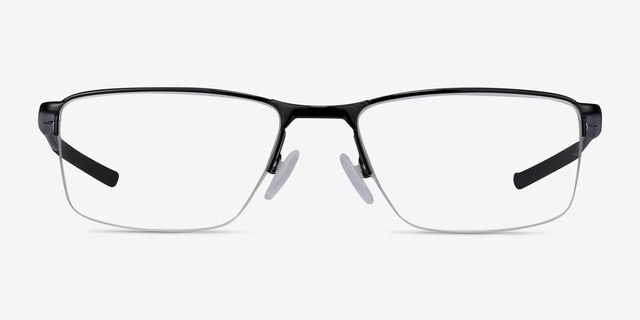 Oakley Socket 5.5 Polished Black MetalEyeglass Frames from EyeBuyDirect, Front View