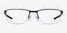 Oakley Socket 5.5 Polished Black MetalEyeglass Frames from EyeBuyDirect, Front View
