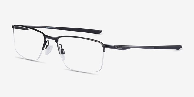 Oakley Socket 5.5 Polished Black MetalEyeglass Frames from EyeBuyDirect, Angle View