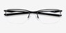 Oakley Socket 5.5 Polished Black MetalEyeglass Frames from EyeBuyDirect, Closed View