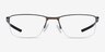 Oakley Socket 5.5 Satin Pewter MetalEyeglass Frames from EyeBuyDirect, Front View