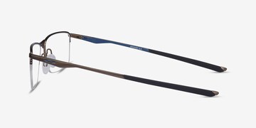 Oakley Socket  - Rectangle Satin Pewter Frame Eyeglasses | Eyebuydirect