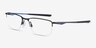 Oakley Socket 5.5 Satin Black & Blue MetalEyeglass Frames from EyeBuyDirect, Angle View
