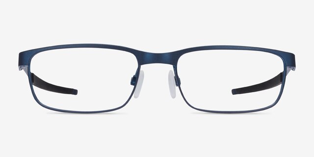 Oakley Steel Plate Powder Midnight MetalEyeglass Frames from EyeBuyDirect, Front View
