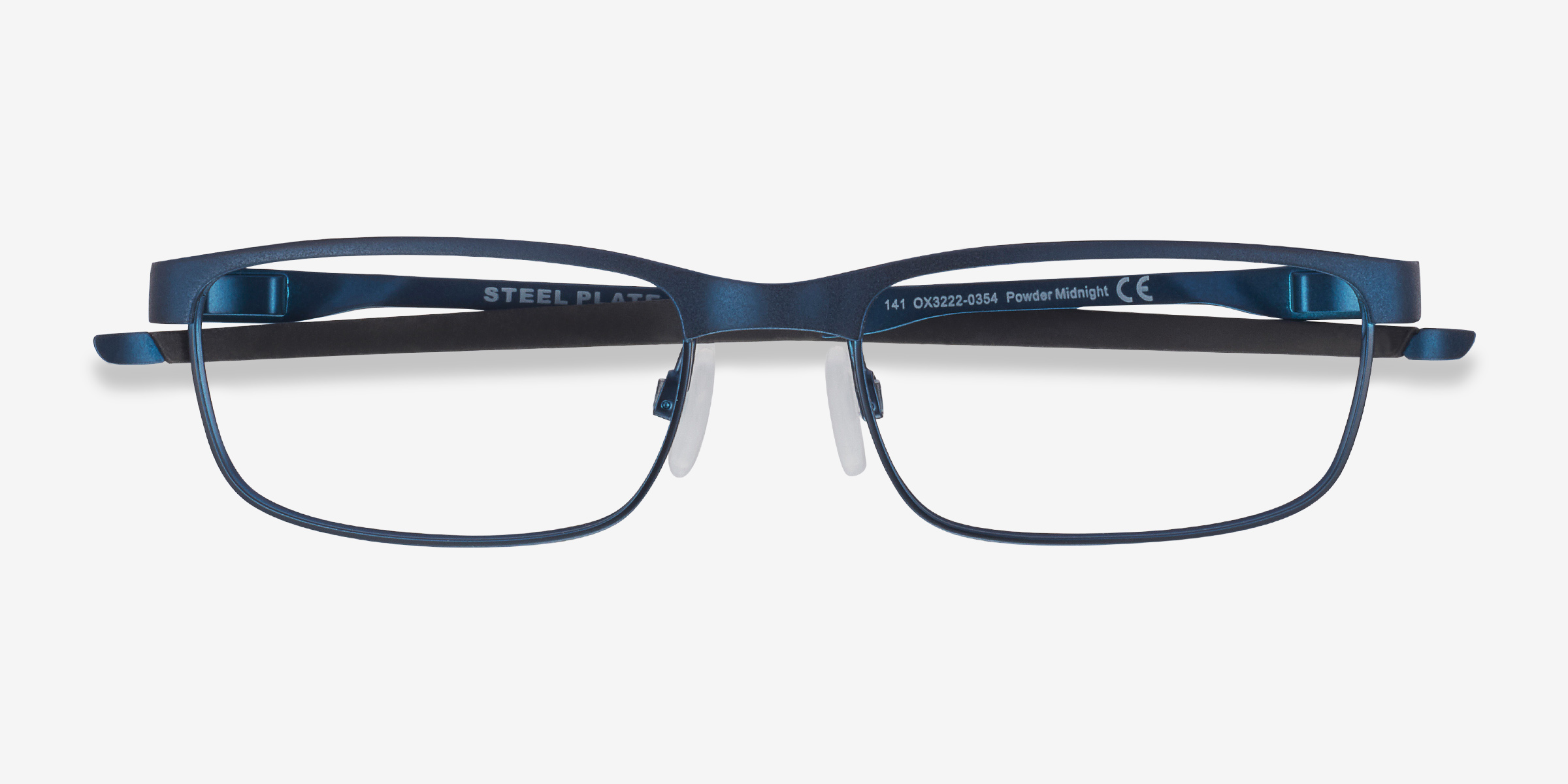 Oakley Steel Plate Rectangle Powder Midnight Frame Glasses For Women