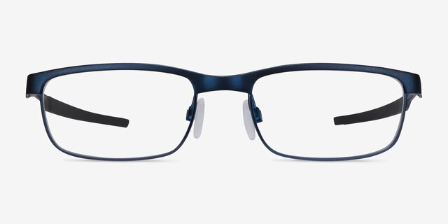 Oakley Steel Plate Powder Midnight MetalEyeglass Frames from EyeBuyDirect, Front View