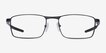 Oakley Fuller Satin Black MetalEyeglass Frames from EyeBuyDirect, Front View