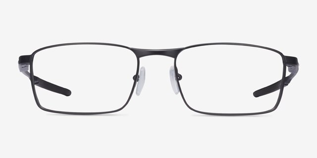 Oakley Fuller Satin Black MetalEyeglass Frames from EyeBuyDirect, Front View