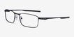 Oakley Fuller Satin Black MetalEyeglass Frames from EyeBuyDirect, Angle View
