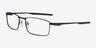 Oakley Fuller Satin Black MetalEyeglass Frames from EyeBuyDirect, Angle View
