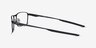 Oakley Fuller Satin Black MetalEyeglass Frames from EyeBuyDirect, Side View