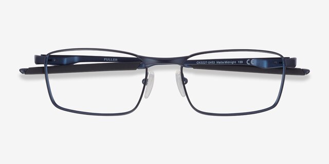 Oakley Fuller Matte Midnight MetalEyeglass Frames from EyeBuyDirect, Closed View