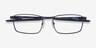 Oakley Fuller Matte Midnight MetalEyeglass Frames from EyeBuyDirect, Closed View