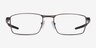 Oakley Fuller Pewter MetalEyeglass Frames from EyeBuyDirect, Front View