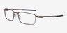 Oakley Fuller Pewter MetalEyeglass Frames from EyeBuyDirect, Angle View
