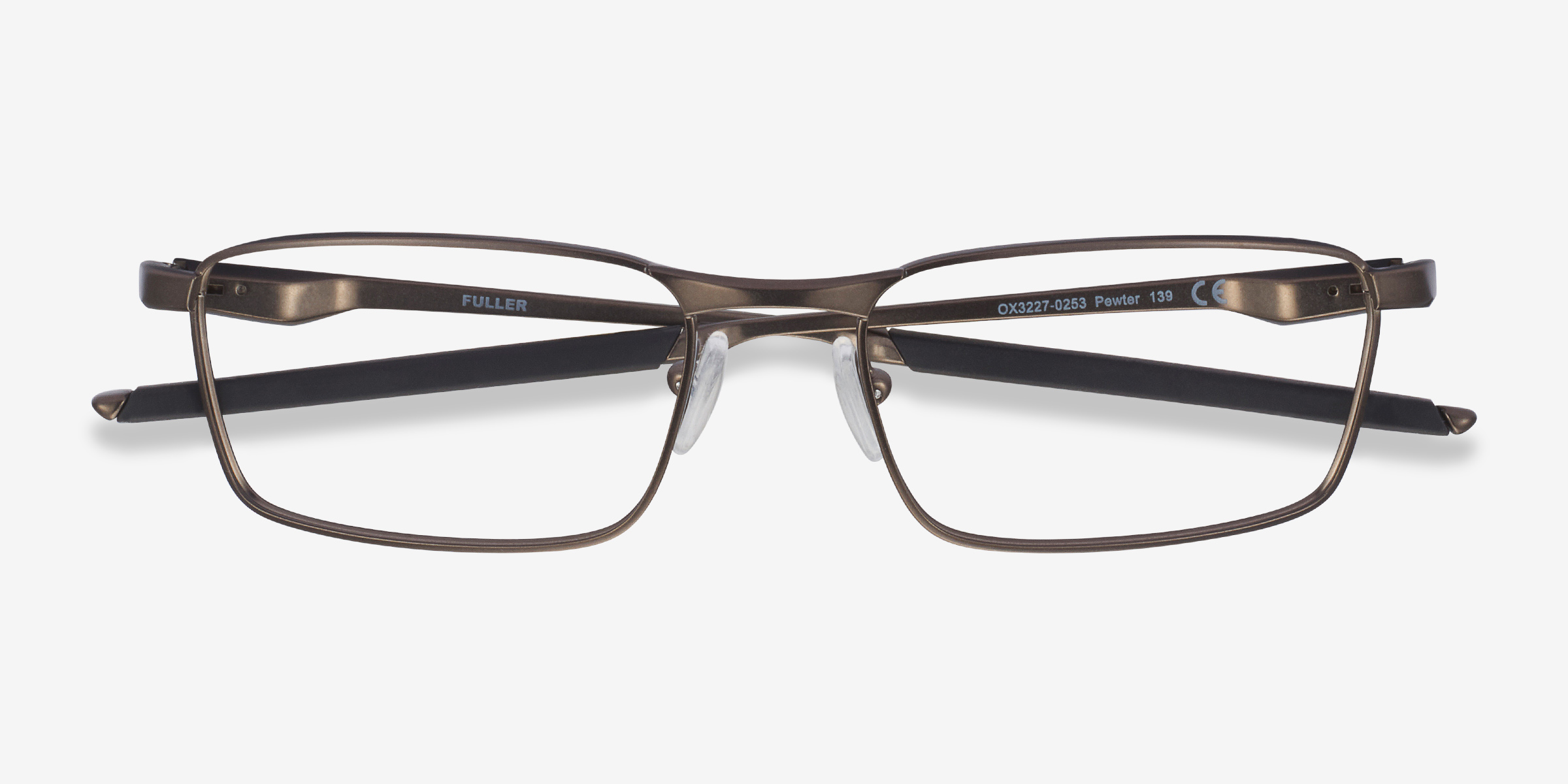 Oakley Fuller - Rectangle Pewter Frame Glasses For Men | Eyebuydirect