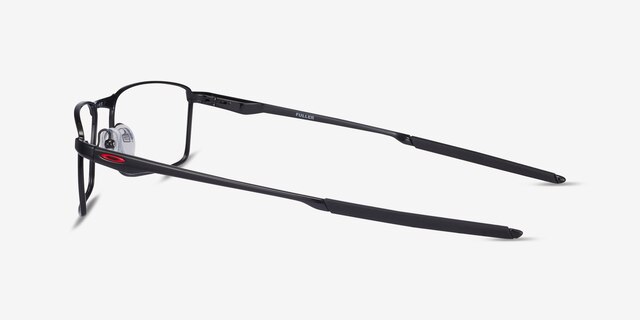 Oakley Fuller Polished Black MetalEyeglass Frames from EyeBuyDirect, Side View