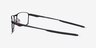 Oakley Fuller Polished Black MetalEyeglass Frames from EyeBuyDirect, Side View