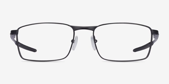 Oakley Fuller Satin Black MetalEyeglass Frames from EyeBuyDirect, Front View
