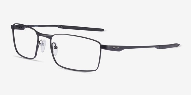 Oakley Fuller Satin Black MetalEyeglass Frames from EyeBuyDirect, Angle View