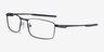 Oakley Fuller Satin Black MetalEyeglass Frames from EyeBuyDirect, Angle View
