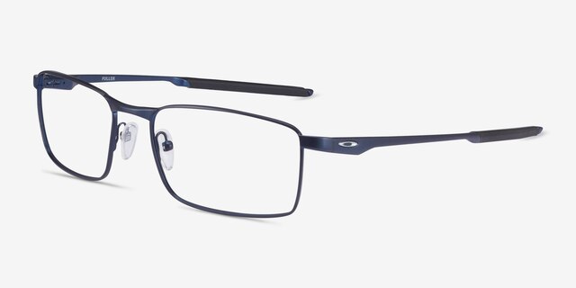 Oakley Fuller Matte Midnight MetalEyeglass Frames from EyeBuyDirect, Angle View