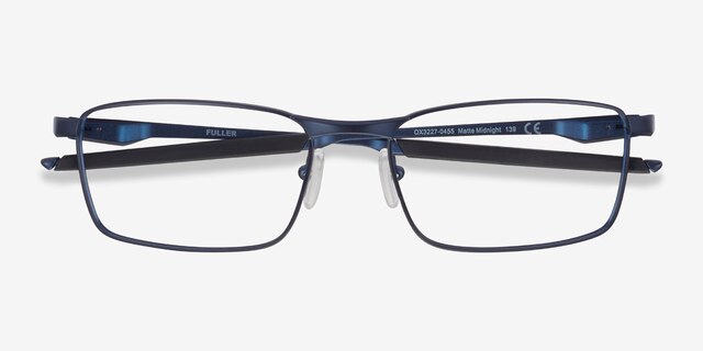 Oakley Fuller Matte Midnight MetalEyeglass Frames from EyeBuyDirect, Closed View