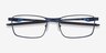 Oakley Fuller Matte Midnight MetalEyeglass Frames from EyeBuyDirect, Closed View