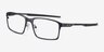 Oakley Base Plane Satin Black MetalEyeglass Frames from EyeBuyDirect, Angle View