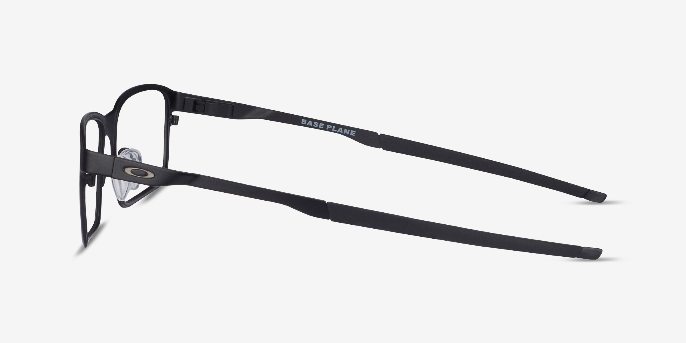 Oakley Base Plane - Rectangle Satin Black Frame Glasses For Men ...