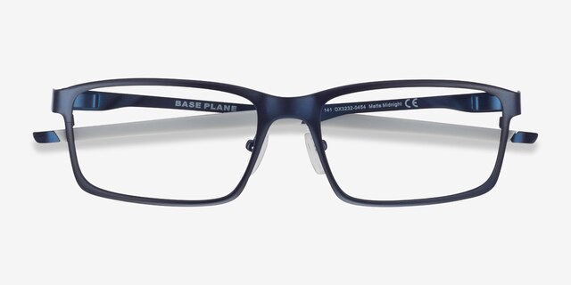 Oakley Base Plane Matte Midnight MétalMontures de lunettes de vue d'EyeBuyDirect, Vue Rapprochée