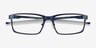 Oakley Base Plane Matte Midnight MétalMontures de lunettes de vue d'EyeBuyDirect, Vue Rapprochée