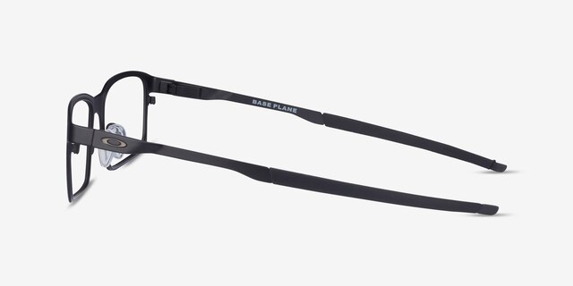 Oakley Base Plane Satin Black MetalEyeglass Frames from EyeBuyDirect, Side View