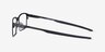 Oakley Base Plane Satin Black MetalEyeglass Frames from EyeBuyDirect, Side View