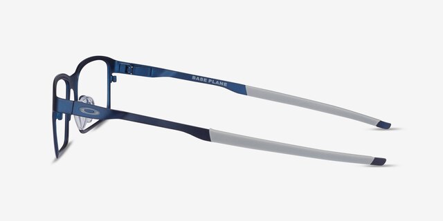 Oakley Base Plane Matte Midnight MetalEyeglass Frames from EyeBuyDirect, Side View