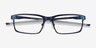 Oakley Base Plane Matte Midnight MetalEyeglass Frames from EyeBuyDirect, Closed View