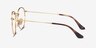 Ray-Ban RB3447V Round Gold MetalEyeglass Frames from EyeBuyDirect, Side View