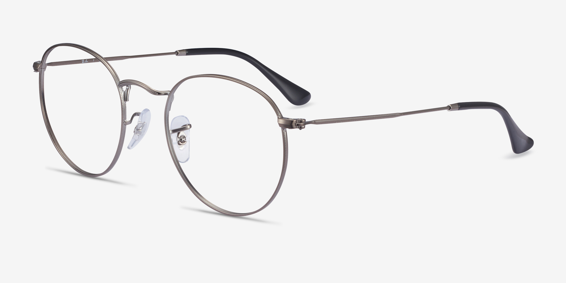 Ray-Ban RB3447V Round - Round Gunmetal Frame Eyeglasses | Eyebuydirect