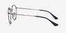 Ray-Ban RB3447V Round Gunmetal MetalEyeglass Frames from EyeBuyDirect, Side View