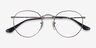 Ray-Ban RB3447V Round Gunmetal MetalEyeglass Frames from EyeBuyDirect, Closed View