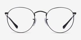 Ray-Ban RB3447V Round Noir Métal Montures de lunettes de vue d'EyeBuyDirect, Vue de Face
