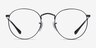 Ray-Ban RB3447V Round Black MetalEyeglass Frames from EyeBuyDirect, Front View