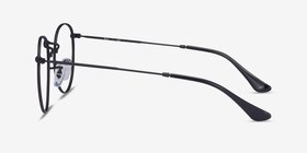 Ray-Ban RB3447V Round Noir Métal Montures de lunettes de vue d'EyeBuyDirect, Vue de Côté