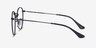 Ray-Ban RB3447V Round Black MetalEyeglass Frames from EyeBuyDirect, Side View