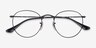 Ray-Ban RB3447V Round Black MetalEyeglass Frames from EyeBuyDirect, Closed View
