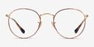 Ray-Ban RB3447V Round Tortoise & Gold MetalEyeglass Frames from EyeBuyDirect, Front View