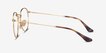 Ray-Ban RB3447V Round Tortoise & Gold MetalEyeglass Frames from EyeBuyDirect, Side View