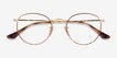 Ray-Ban RB3447V Round Tortoise & Gold MetalEyeglass Frames from EyeBuyDirect, Closed View