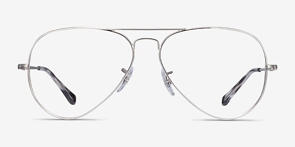 Ray-Ban RB6489 Aviator Silver Metal Eyeglass Frames