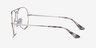 Ray-Ban RB6489 Aviator Silver MetalEyeglass Frames from EyeBuyDirect, Side View